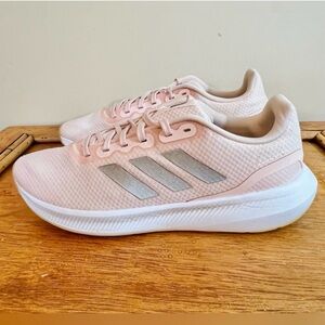 Adidas Runfalcon 3 Running Shoes Pink Wonder Quartz / Silver Metallic Size 11